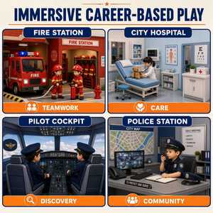 Cité de jeu de rôle innovante pour enfants avec module interactif de formation professionnelle, projet de simulation de parc d'attractions intérieur créatif - Product Image 3