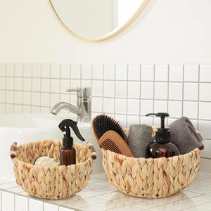 Tazón de Jacinto de Agua 100% Natural y Ecológico, Tazón de Mimbre para Almacenamiento de Frutas, Tazones Multiusos para Decoración del Hogar, Se Acepta OEM y ODM - Product Image 2