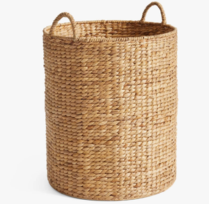 Cesta de almacenamiento ecológica hecha a mano de Vietnam 100% para el hogar, diseño ovalado de jacinto de agua con asas para almacenamiento y decoración del hogar - Product Image 2