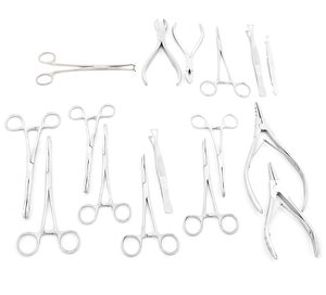 Kit de Alicates para Perforaciones Corporales de Acero Inoxidable Duradero y Herramientas de Abrazaderas para Abrir y Cerrar Anillos para Accesorios de Tatuaje - Product Image 4