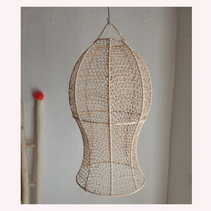 Boho จี้ข้อความที่ทันสมัยเส้นใยธรรมชาติพรีเมี่ยมผสมของหวายปอกระเจาและหญ้าทะเลสำหรับการตกแต่งภายในร่วมสมัย - Product Image 6