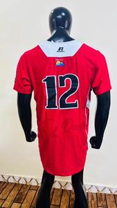 Maillot de baseball imprimé personnalisé motif léopard, logo avant, respirant, séchage rapide, évacuation de l'humidité, tissu 100 % polyester pour homme - Product Image 5