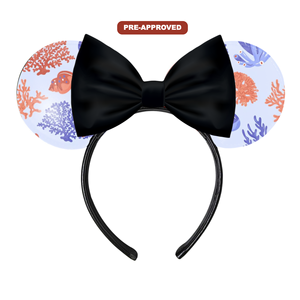 Diadema de Vinilo Negro Personalizable DIY con Diseño de Seagrass, Pintable, para Niños, de Moda, Regalo para Actividades de Manualidades - Product Image 1
