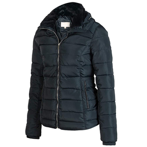 Customize Winter Eco-Friendly Quilted Hooded Ladies Puffer <b>Jackets</b> Waterproof <b>Short</b> Breathable Wind Protection Zipper Sleeve - Product Image 2