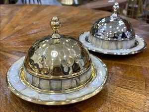 Cuencos de servicio único para cocina, vajilla decorativa de diseño único de Metal, Color dorado, para Hotel, restaurante, vajilla - Product Image 2