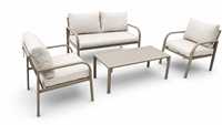 Aktionspreis KD Mailorder Aluminium-Rahmen Langlebiges Modernes Outdoor-Sofa-Set (Champagner) für Villa & Hof