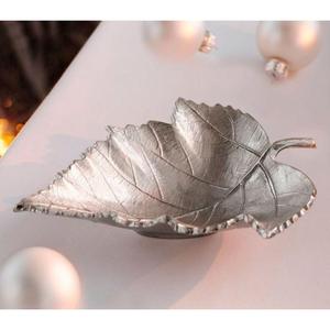 Cuencos de ensalada de frutas lavables y sostenibles para servir usos regalo de inauguración de la casa cuencos decorativos de hoja de plata Juego de 2 excelentes - Product Image 2