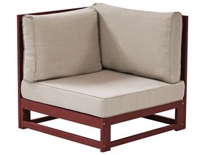 Conjunto de Muebles de Jardín Modernos de Panamá, Sofá de Jardín con Estructura de Madera de Teca Sólida, Acabado Natural, Cojín Resistente al Sol para Exteriores de Hoteles - Product Image 3