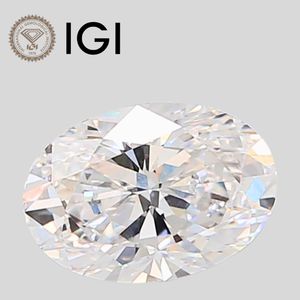 Diamant de laboratoire ovale 4 carats E VVS1 VVS2 VS1 VS2 taille ovale - Product Image 1