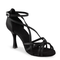 Zapatos de Baile Latino/Salsa/Tango Bold Smart BS 0173, Tacón Medio Alto, Color Personalizado, Parte Superior de Satén, Calidad Premium para Niñas