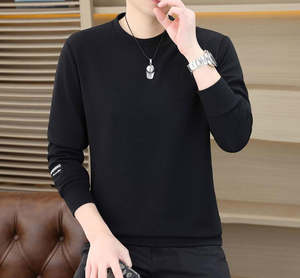 Pull-over à manches longues et col rond pour hommes Pull en coton tricoté Vêtements personnalisés Vêtements pour hommes Sweat à capuche fin - Product Image 5