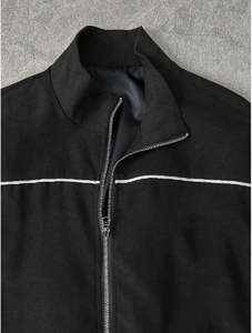 Ensemble de survêtement coupe-vent 2 pièces pour homme, personnalisé, hiver, avec fermeture éclair, capuche, léger, sans couture, en nylon, coupe-vent, streetwear, tenue de sport - Product Image 3