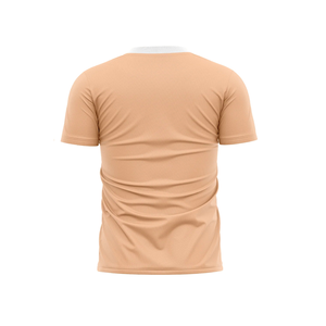 เสื้อยืดผู้ชายลายทางระบายอากาศสีอ่อนเสื้อยืดผ้าฝ้าย - Product Image 2