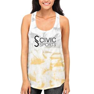 Débardeur à col roulé respirant pour femmes personnalisé Y2K Street Wear Sexy Tie Dye Fitness Top pour l'été OEM personnalisable - Product Image 1