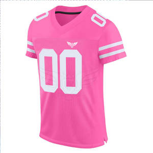 เสื้อฟุตบอลอเมริกันแบบระบายอากาศวัสดุโพลีเอสเตอร์100% พิมพ์โลโก้ออกแบบได้ตามต้องการ - Product Image 1