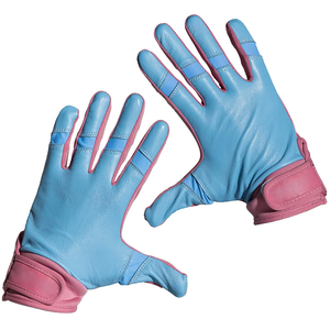 Gants de frappe de baseball professionnels à poignet court avec poignée en cuir souple, design léger, construction durable pour les joueurs jeunes et adultes - Product Image 2