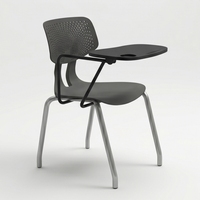 Nouvelle chaise de bureau ergonomique moderne en maille plastique, structure en acier, accoudoirs réglables en hauteur, réglage manuel, dossier solide