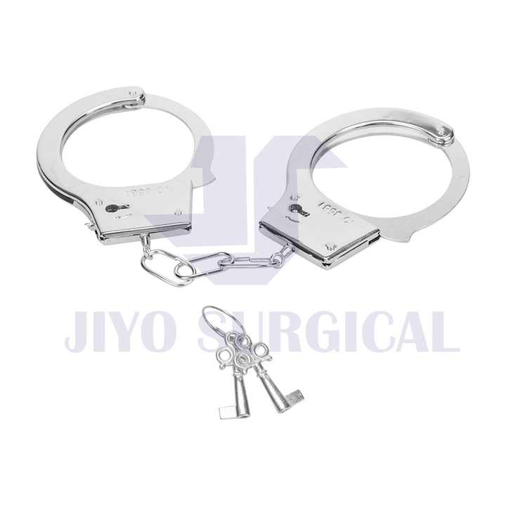 CE ISO Certified Heavy-Duty Stainless Steel Handcuffs with Double Lock Mechanism for  Security and Tactical Use