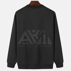 เสื้อสเวตเชิ้ตผู้ชายผ้าฝ้ายผสมโพลีเอสเตอร์เนื้อฟลีซสำหรับฤดูหนาว สีพื้น รับสกรีนโลโก้ ไซส์ใหญ่ คุณภาพสูง ระบายอากาศได้ดี เป็นมิตรกับสิ่งแวดล้อม - Product Image 2