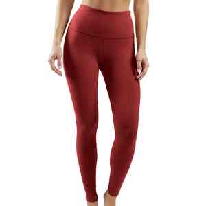 Mallas de Fitness sólidas para mujer, mallas sin costuras de cintura alta de Color personalizado de alta calidad para mujer - Product Image 5