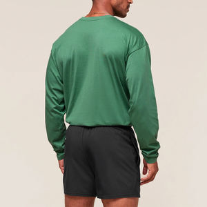 Pull 360gsm sweat-shirt personnalisé surdimensionné sweat à capuche pour homme col rond t-shirt à épaules tombantes haut pour hommes vente en gros - Product Image 5