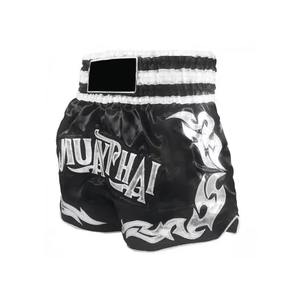 Pantalones cortos de Muay Thai de fábrica al por mayor Pantalones de boxeo transpirables para hombres y mujeres Pantalones cortos de entrenamiento deportivo MMA - Product Image 3