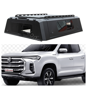 Personnalisé <span class=keywords><strong>2017</strong></span> + MG <span class=keywords><strong>Double</strong></span> Cabine A-DECK En Aluminium Camion Lit Camper Shell Smart Cap Étanche Auvent Clé pour Land Cruiser Pickup - Product Image 1
