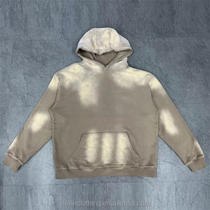 Haute qualité personnalisé hommes cravate-teint délavé Vintage lavage en détresse à capuche respirant Durable pour décontracté hiver grande taille printemps - Product Image 4