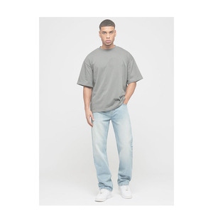 เสื้อยืดโอเวอร์ไซส์ผู้ชายผ้าคอตตอนคุณภาพสูงใส่สบายพอดีกับ SI-MTS-044สไตล์ในชีวิตประจำวัน - Product Image 3