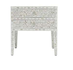 luxury mother of pearl MOP inlay bedside table <b>cabinet</b> <b>for</b> home furniture and decor made in Vietnam Top choice high quality - Product Image 1