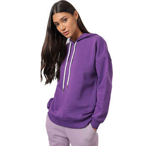 Sweat à capuche élégant pour femme, polaire chaud, pull oversize, parfait pour les tenues d'hiver, les vêtements d'extérieur et la mode décontractée de rue - Product Image 1