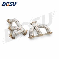 Collecteur d'échappement en acier inoxydable 304 à longueur égale pour Porsche 992.1 3.0T 3.7T 3.8T Carrera S Turbo S 2018-2023