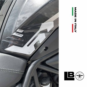 Adesivi 3D Bianchi per Protezione Laterale Serbatoio, Logo Personalizzato per Decorazione Benelli TRK 502 - Product Image 3