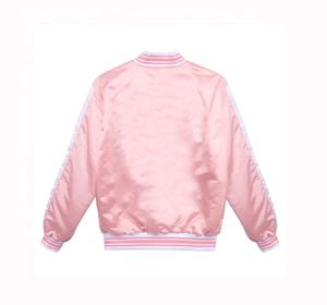 Chaqueta de béisbol de bombardero de satén personalizada de alta calidad para hombre, chaqueta de talla grande Hip Hop con logotipo bordado, nuevo diseño de invierno para hombre - Product Image 2