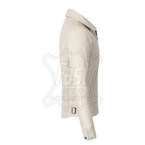 Concevez vos propres vestes en cuir à la mode Veste en cuir de haute qualité pour hommes au meilleur prix Veste en cuir à manches longues - Product Image 3