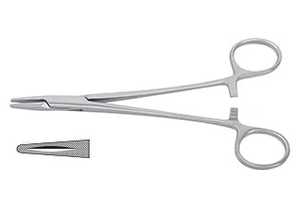 คีมหนีบเข็มตรงรูปปืนใช้ซ้ำได้ขนาด5มม. เครื่องมือผ่าตัด - Product Image 3