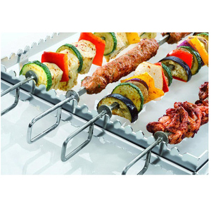 <b>BBQ</b> Grill Skewer Custom Factory Price Bulk Order Stainless Steel Non-stick Kitchen Metal <b>Tools</b> - Product Image 1