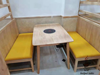 Table Hotpot en contreplaqué de style industriel