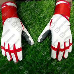 Prix de gros Gants de Frappeur en Cuir de Vache Véritable Cabretta Softball Gants d'Entraînement Personnalisés à Manchettes Longues pour le Baseball - Product Image 4