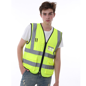 Chaleco De Seguridad personalizado De alta visibilidad X Back Industria Hi Vis Chaleco De Seguridad reflectante con bolsillos - Product Image 5