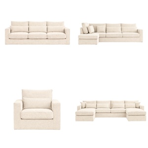 2026 Modular Boucle <b>Sofa</b> Chaise Modern Villa Living Room Furniture Customized Colors Modular Layouts Sectional L-Shape - Product Image 5