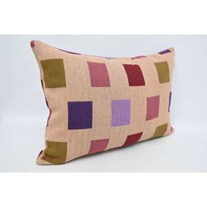 Almohada de lana de lujo moderna 20x28 pulgadas Beige Vintage patrón Rectangular tejido bordado cojín decorativo antideslizante - Product Image 3