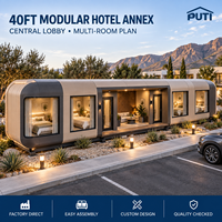 Ampia Villa Modulare Apple Pod Home da 40 Piedi con Due Camere da Letto per Resort Familiari e Parchi a Tema
