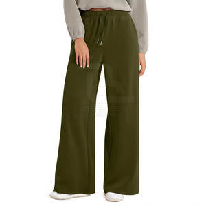 Último diseño personalizado mujeres pantalones de chándal acampanados servicio OEM mujeres pantalones de chándal acampanados cómodo mujeres pantalones de chándal acampanados - Product Image 1