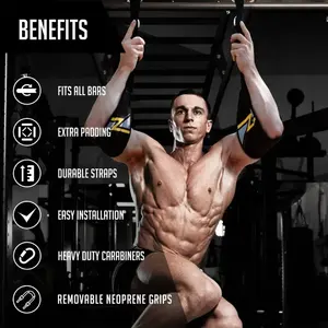 Correas de Sujeción Resistentes para Ejercicios Abdominales, Levantamiento de Pesas, Crossfit, Entrenamiento Abdominal - Product Image 3