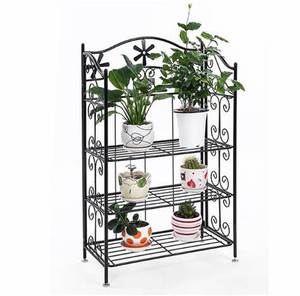 Support de plante en métal galvanisé fait main de qualité supérieure DECORHAAT, design moderne, fabrication indienne, pour jardin - Product Image 1