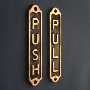 High Quality Brass <b>Door</b> Plate Name Board Engraved Decorative Signage <b>For</b> Main <b>Door</b> Office Cabin Entrance - Product Image 2