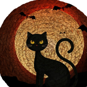 Alfombra y alfombra de Halloween de yute hecha a mano ecológica, decoración de Halloween, tamaño personalizado para niños, venta al por mayor, decoración del hogar - Product Image 2