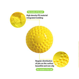 8 Inch Yellow Dimple Balls Softball Pitching Machine Balls Yellow Dimpled <b>Baseballs</b> - Product Image 5