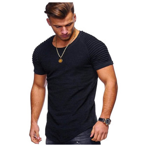 2024 T-shirt à manches courtes en coton 100% de haute qualité pour hommes Logo léger et personnalisable pour l'été - Product Image 4